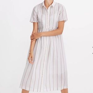 Striped Midi Shirtdress